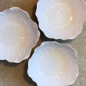 Bordallo Pinheiro beige bowls